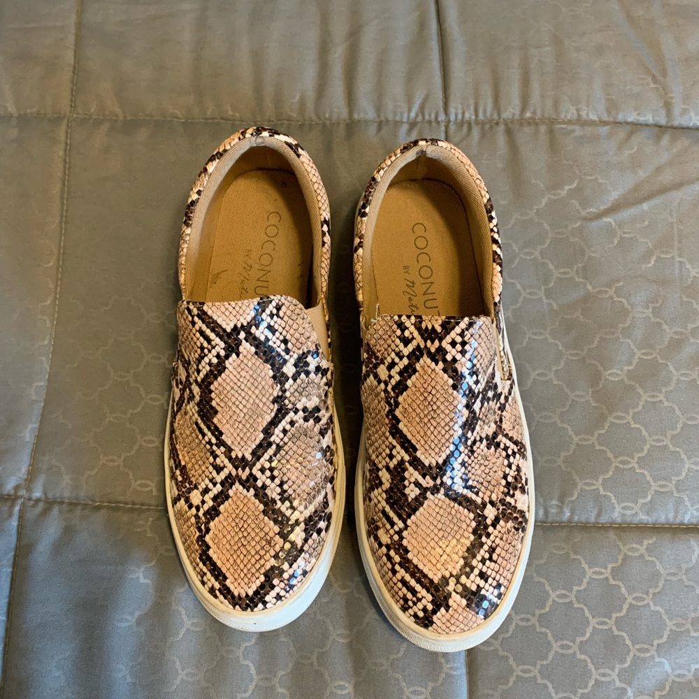 Snake Print Slip on Sneakers
